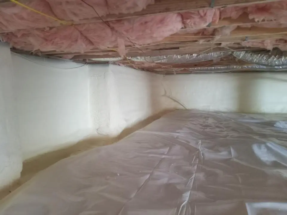 Crawl space encapsulation with closed-cell spray foam for Roof Waterproofing in Oak Ridge