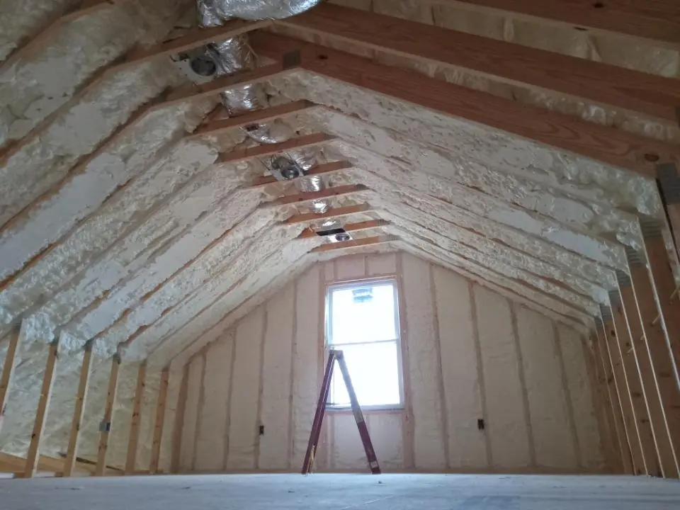 Spray foam roofing application for Crawl Space Insulation project in Oak Ridge
